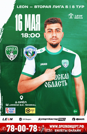 Футбольный матч ФК "Орел" г.Орел - ФК "Авангард" г.Курск | 16.05. Западная левая